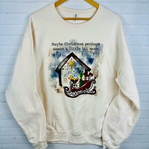 Maybe Christmas perhaps means a little bit more sweatshirt